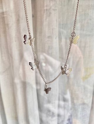 Collana farfalle argento