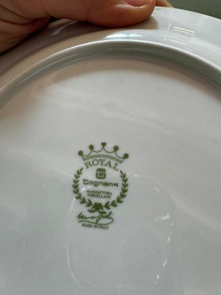 servizio di piatti da dolce "Royal Tognana" in por