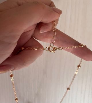 Collana oro perla minimal