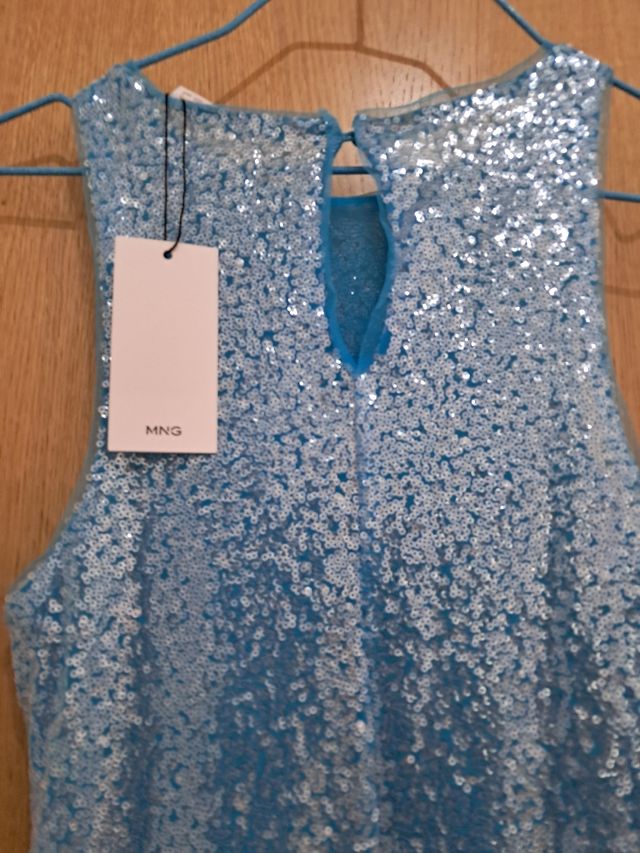Vestido lentejuelas azul