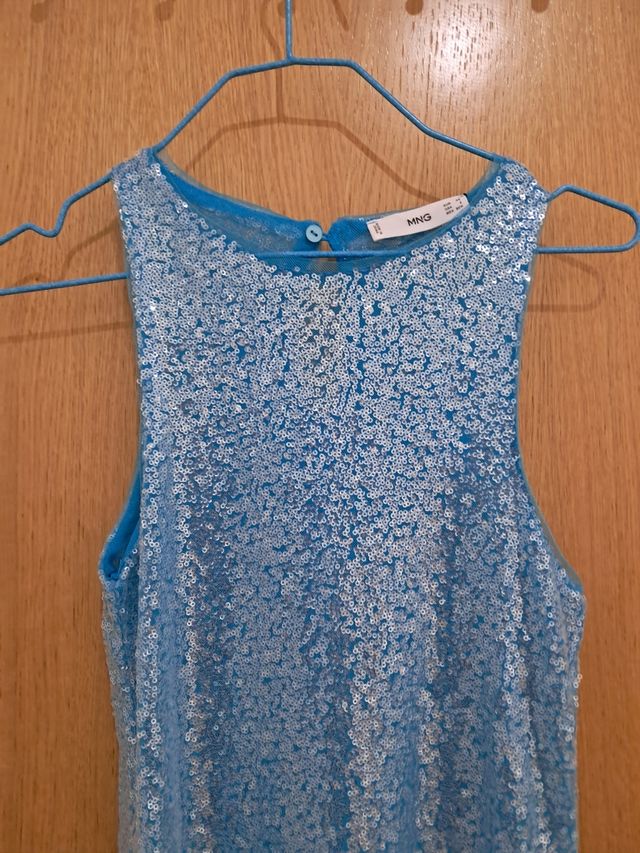 Vestido lentejuelas azul