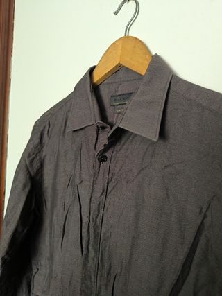 Camisa Zara Man gris - S