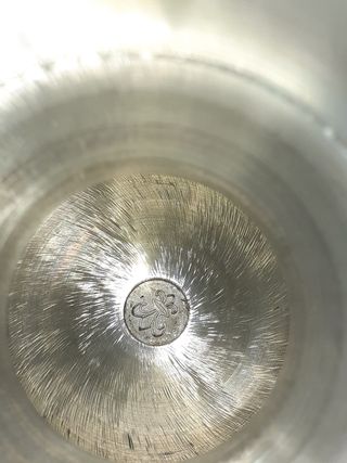 Juego de jarra y vasos de peltre