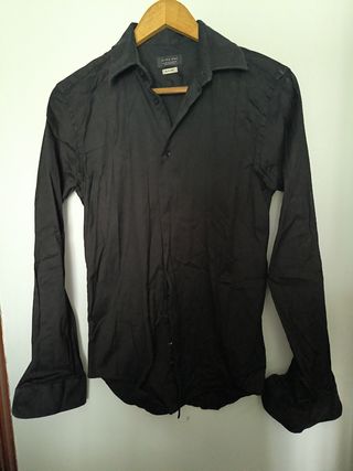 Camisa Zara Man negra - M