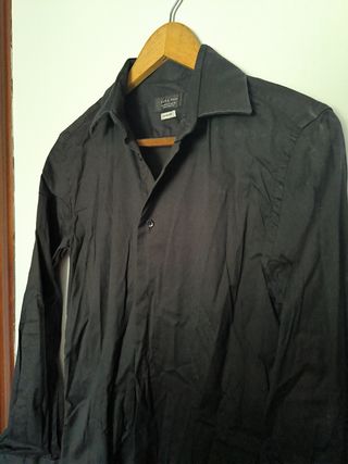 Camisa Zara Man negra - M
