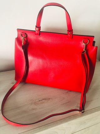 Borsa rossa pelle made in Italy