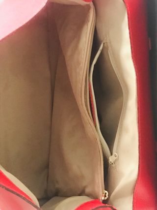 Borsa rossa pelle made in Italy