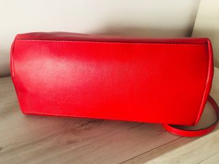 Borsa rossa pelle made in Italy