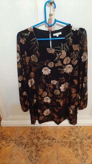Vestito KOCCA seta fiori oro