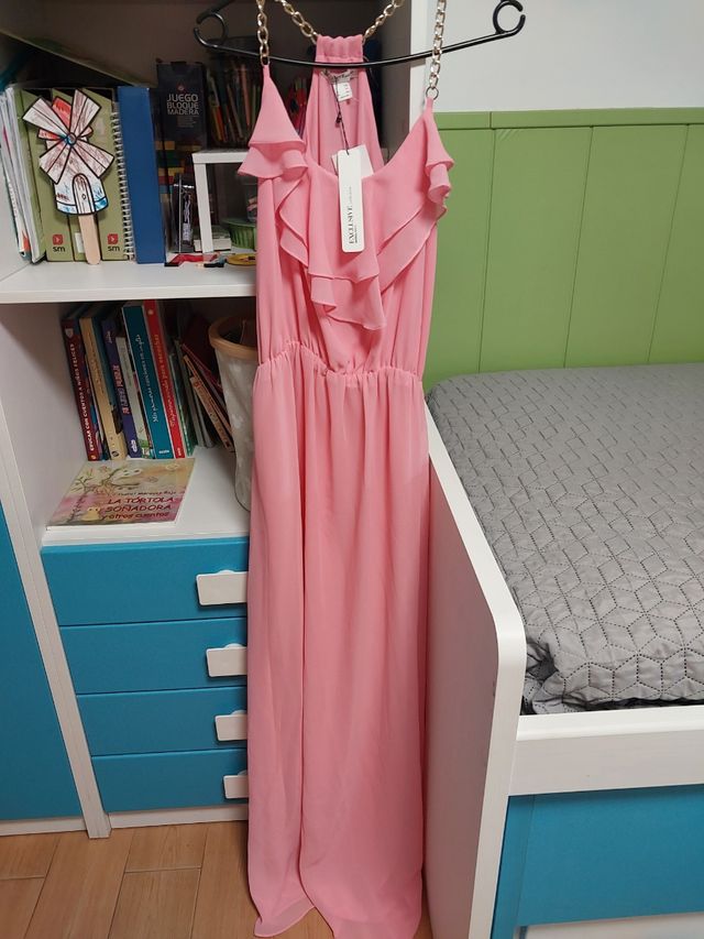 Vestido largo SHEIN rosa XL
