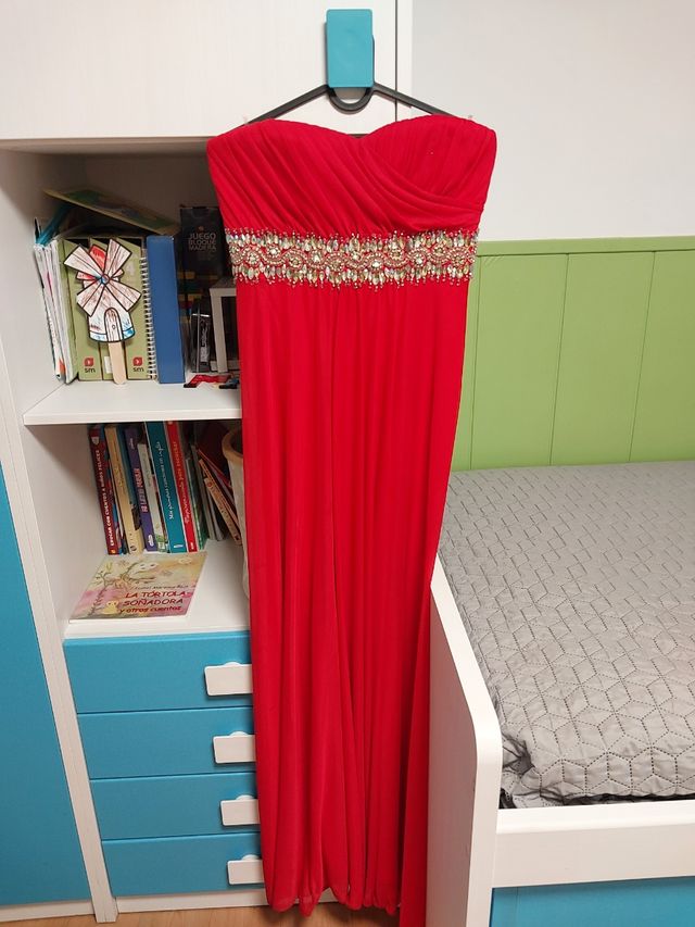 Vestido fórmula rojo XL de boda