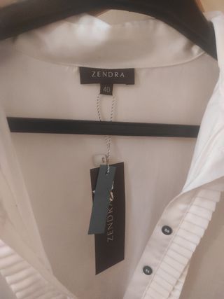 Vestido ZENDRA blanco y negro - talla L