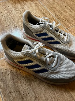 Zapatillas Adidas grises y azules - Talla 44