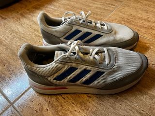 Zapatillas Adidas grises y azules - Talla 44