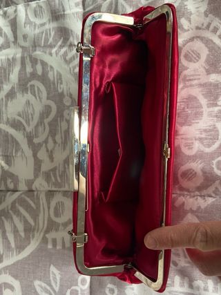 Bolso de mano fucsia