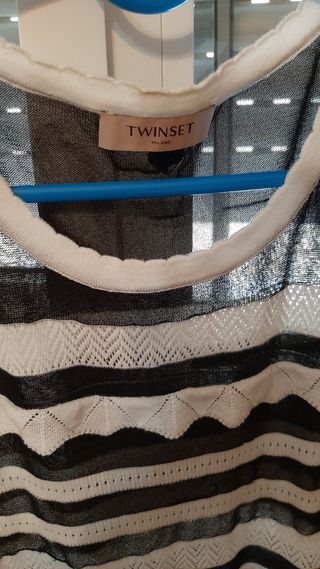 Vestito a righe bianco e nero