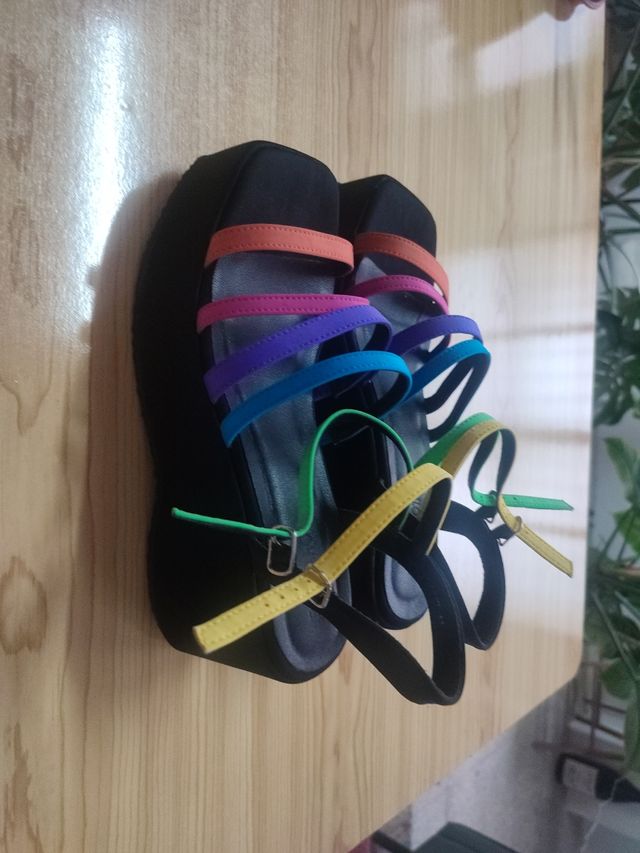 Sandalias plataforma Bounarotti multicolor