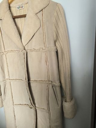 Abrigo largo beige BOGART