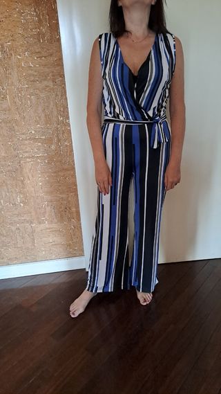 Tuta jumpsuit a righe