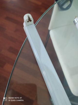Portalámpara fluorescente con florescentes incl.