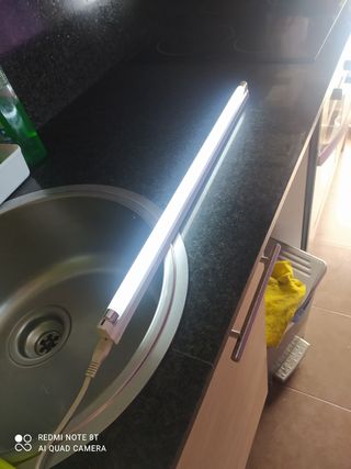 Portalámpara fluorescente con florescentes incl.