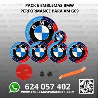Pack emblemas BMW Performance para XM G09