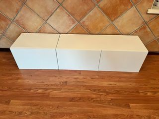 3 módulos BESTA Ikea blancos