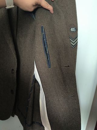 Americana marrón hombre invierno