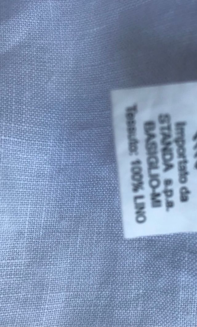 Camicia lino James Dillon XL bianca