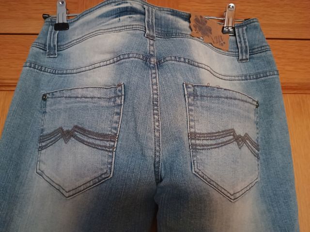 Vaqueros mujer azules