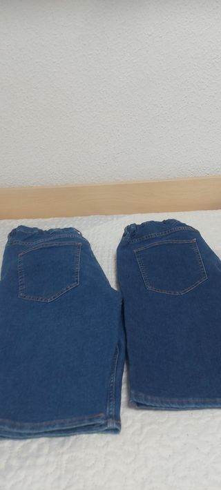 2 pantalones cortos vaqueros