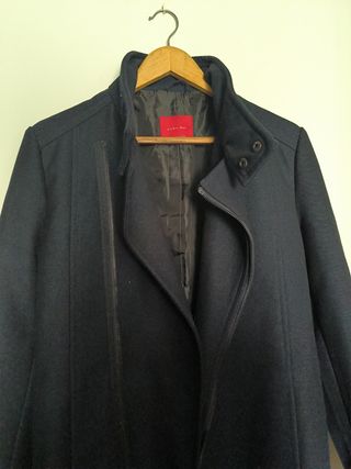 Abrigo Zara Man azul oscuro - Talla S
