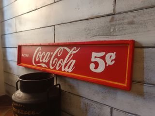 Cartel Coca-Cola Vintage 5¢