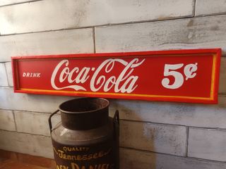 Cartel Coca-Cola Vintage 5¢