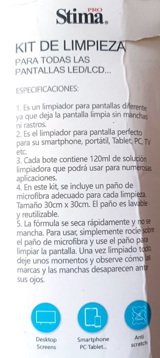 Limpieza Pantallas 120ml