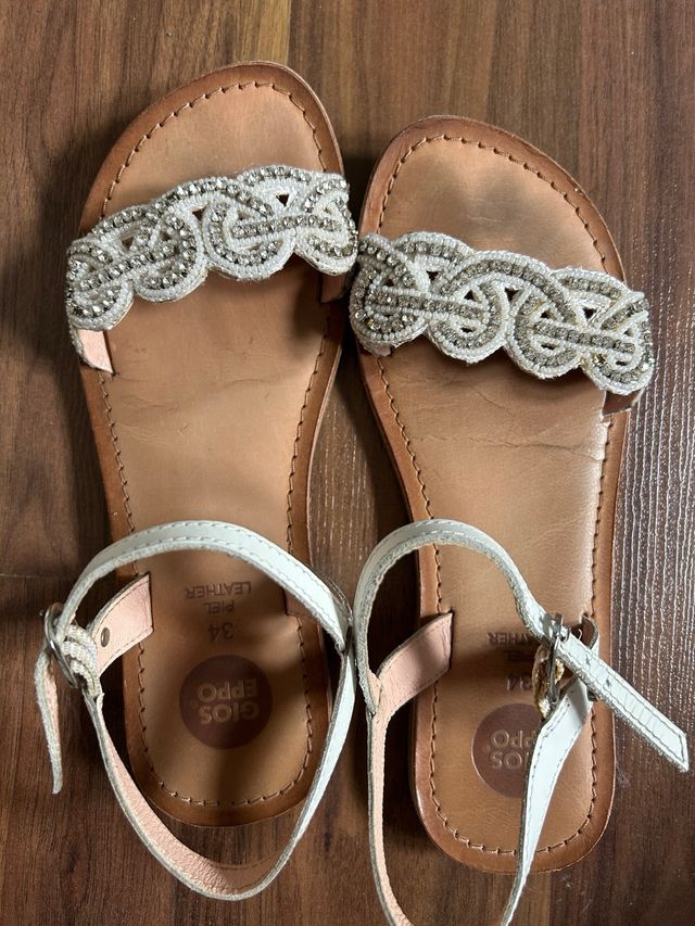 Sandalias Gioseppo niña blancas