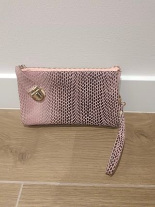 Bolso bandolera rosa estampado animal