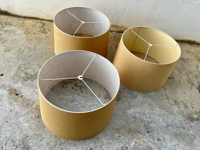 Schermi per lampada da soffitto in juta XL