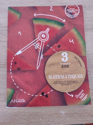 Matemáticas 3 eso ANAYA 3 trimestre