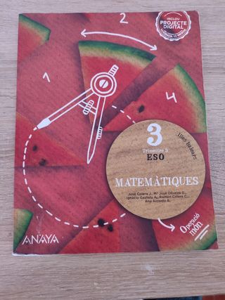 Matemáticas 3 eso ANAYA 3 trimestre