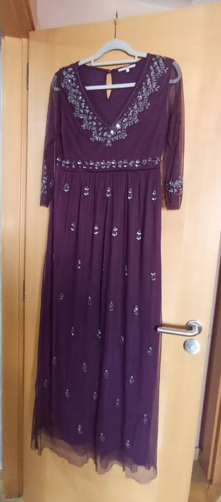 Vestido fiesta💜 pedrería S-M-L
