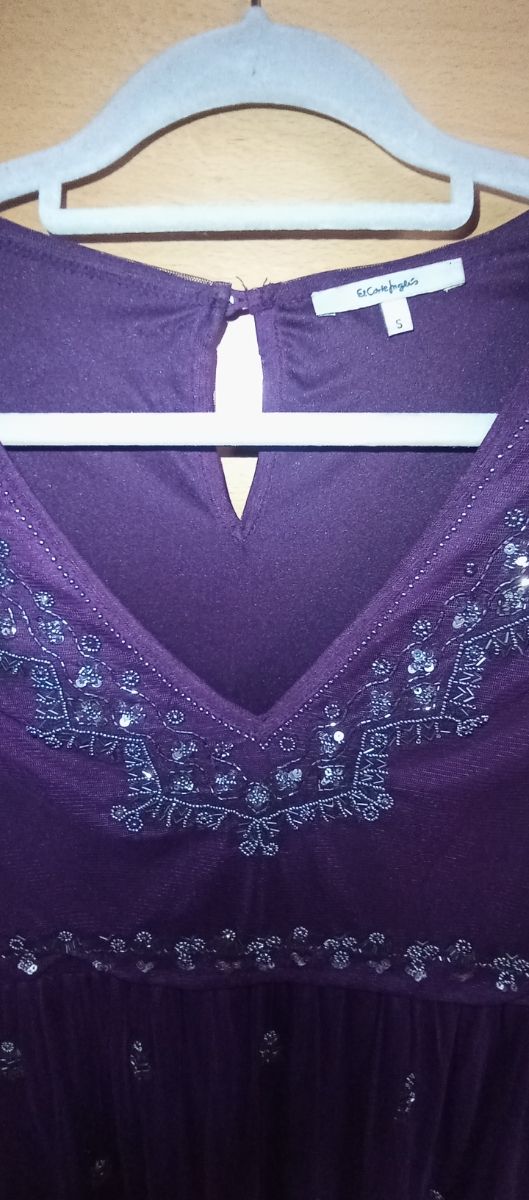 Vestido fiesta💜 pedrería S-M-L