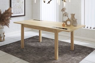 Mesa comedor extensible madera
