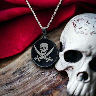 Colgante Pirata Acero Negro