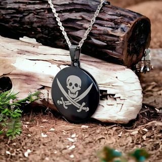 Colgante Pirata Acero Negro