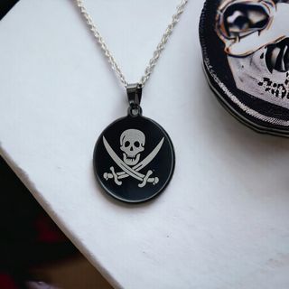 Colgante Pirata Acero Negro