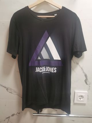 Camiseta Jack & Jones Negra - Talla M