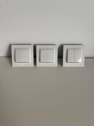 INTERRUPTORES SIMON BLANCOS x3