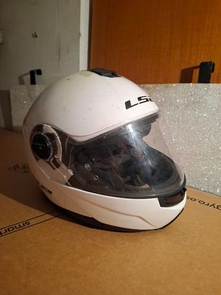 Casco moto LS2 blanco