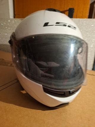 Casco moto LS2 blanco